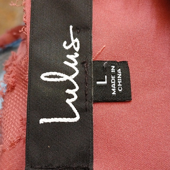 Lulu's Dusty Rose Dress-Ruched-Asymmetrical - Picture 2 of 7